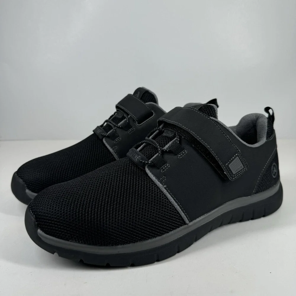 Anodyne No. 46 Sport Jogger Men's US 11W Black Orthopedic Diabetic Walking Shoes